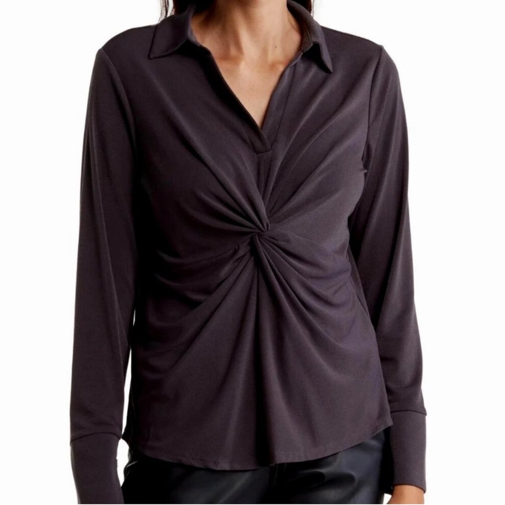 Adrianna Papell Elegant Black Blouse